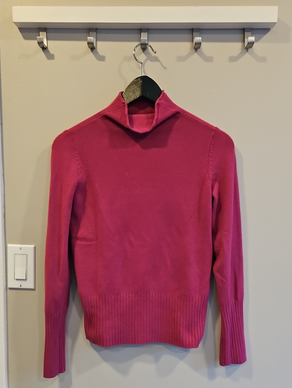 Fuschia Turtleneck Sweater